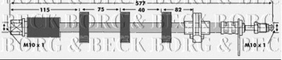 BORG & BECK bbh6685 -  Тормозной шланг